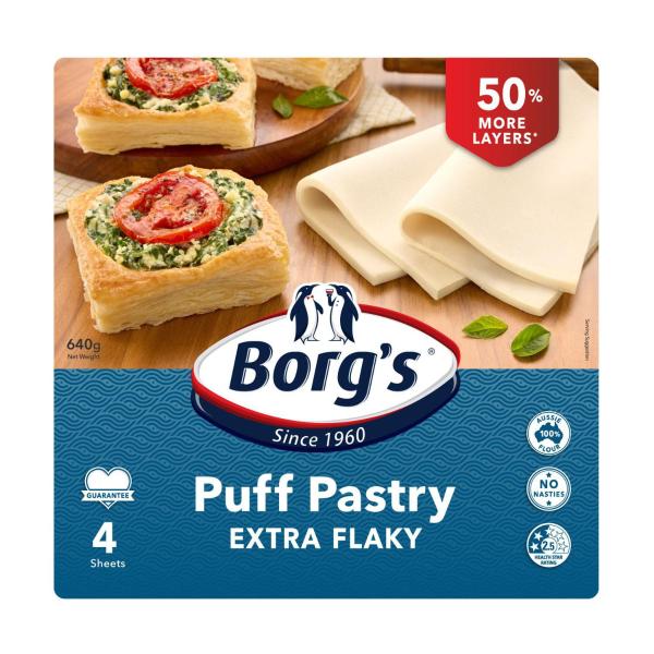 Frozen Extra Flaky Puff Pastry 4 Sheets