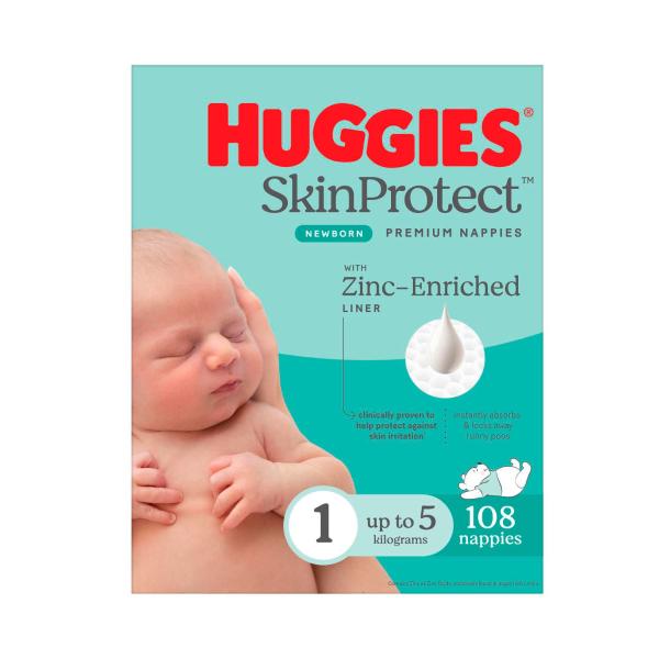 Skin Protect Newborn Nappies Size 1