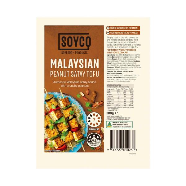 Tofu Malaysian Peanut Satay