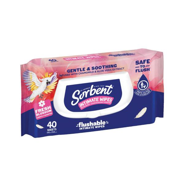 Intimate Flushable Toilet Wipes