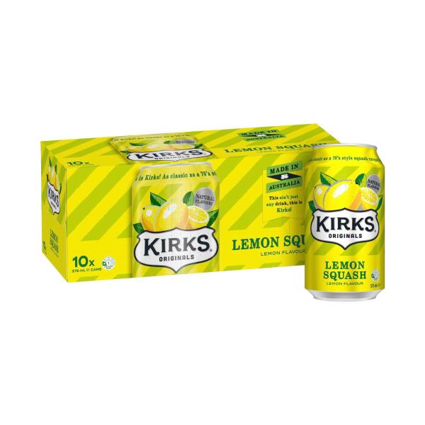 Lemon Squash Soft Drink Multipack Cans 375ml