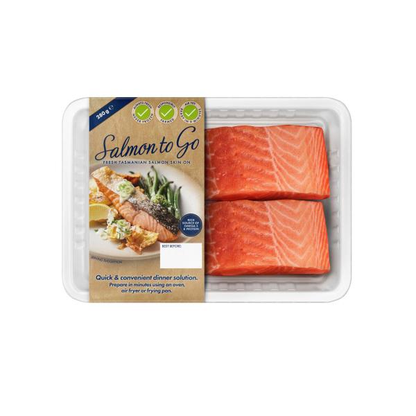 Salmon To Go Skin On 2 Pack