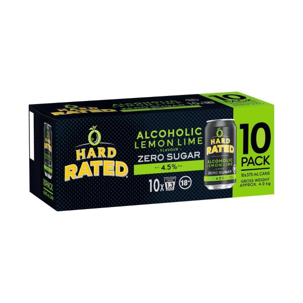Lemon Lime Zero Sugar Can 375ml 10pk