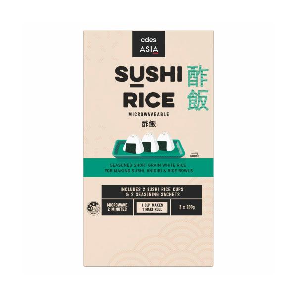 Microwaveable Sushi Rice With Seasoning Twin Pack