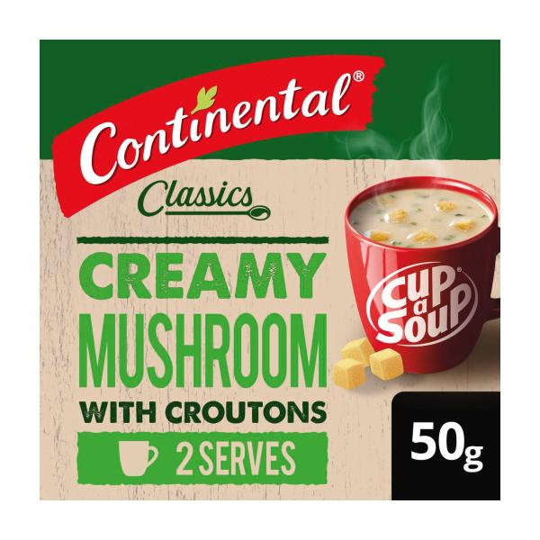 Cup A Soup Creamy Mushroom With Croutons 2 Pack