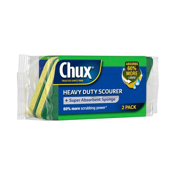 Heavy Duty Scourer + Super Absorbent Sponge