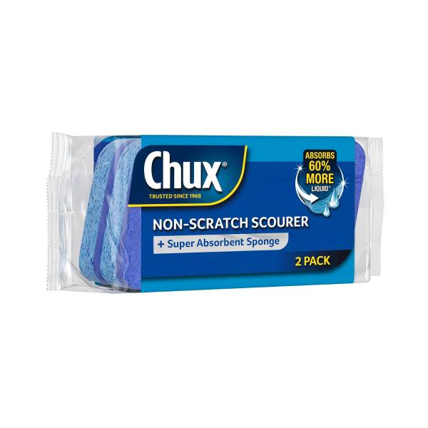 Non-scratch Scourer + Super Absorbent Sponge