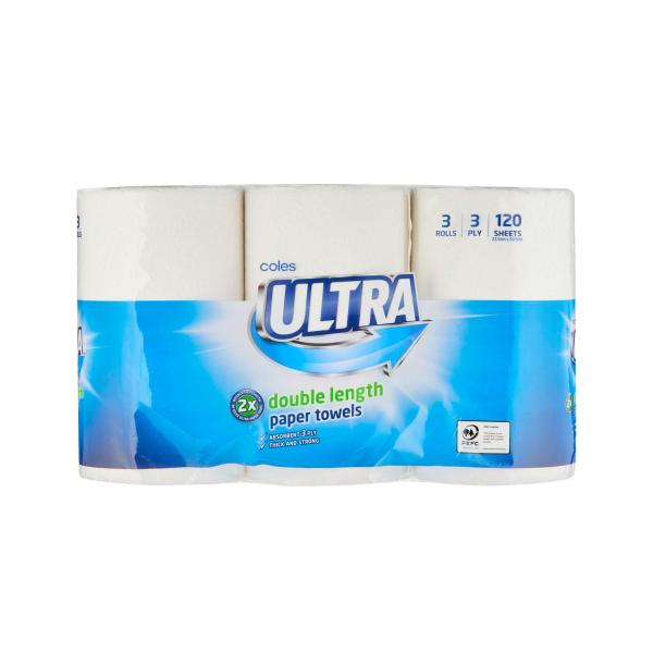 3- Ply White Double Length Paper Towel