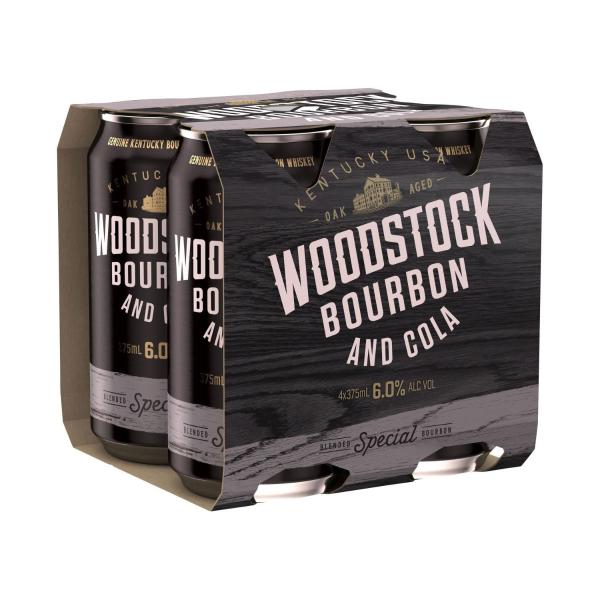 Bourbon & Cola 6% 375ml (4 Pack)