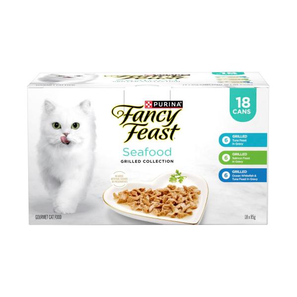 Grilled Seafood Collection Variety Pack Cat Food 18x85g