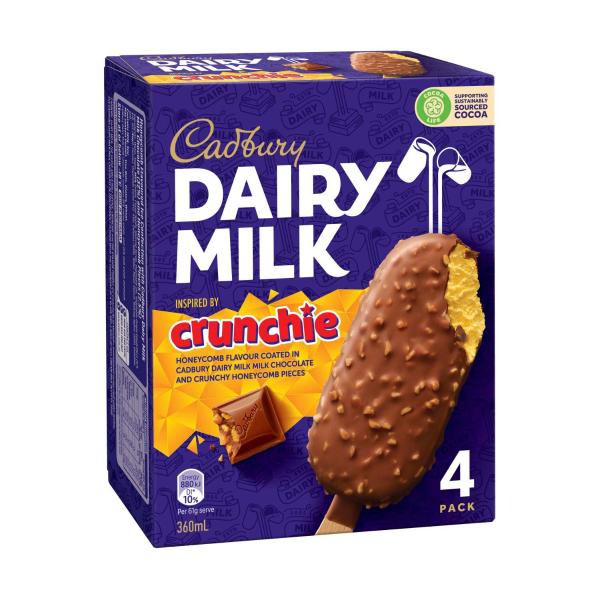 Dairy Milk Crunchie Inspired Sticks 4 Pack