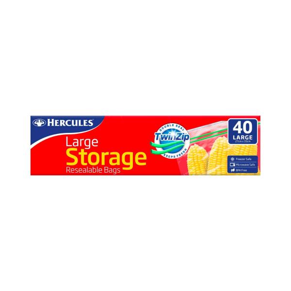 Twinzip Large Storage Resealable Bags