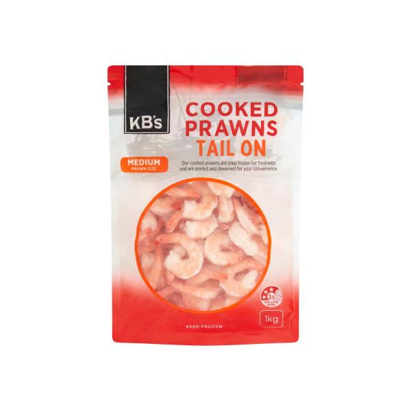 Cooked Prawns Tail On