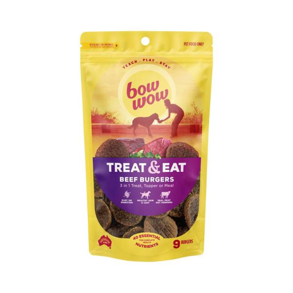 Treat & Eat Beef Burgers Dog Treats