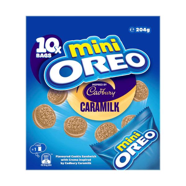 Mini Cadbury Caramilk Cookies Multipack 10 Pack