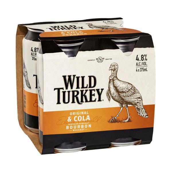 Wild Turkey & Cola Can 375ml
