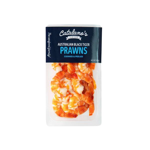 Seafood Aussie Cooked Peeled Black Prawn