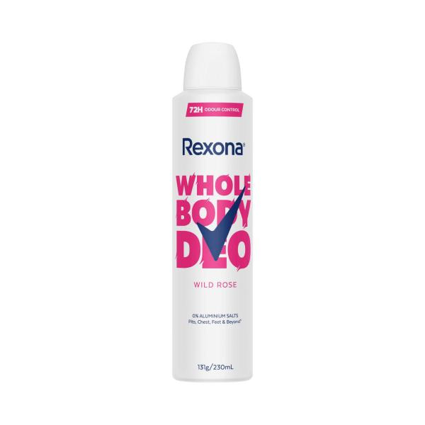Womens Whole Body Deodorant Aerosol Wild Rose