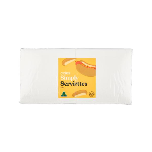 Simply White Serviettes