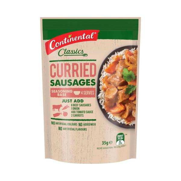 Curried Sausages Recipe Base Serves 4