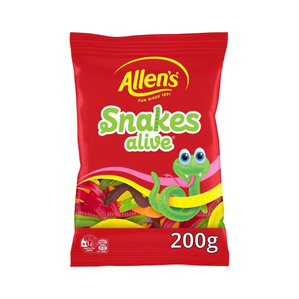 Lollies Snakes Alive Lolly Bag