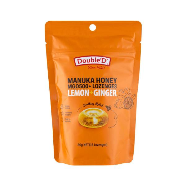Manuka Honey Lemon Ginger Lozenges
