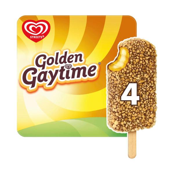 Golden Gaytime Traditional Sticks 4 Pack