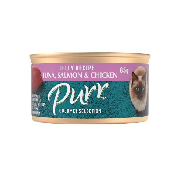 Tasty Tuna Salmon & Chicken in Jelly Cat Food