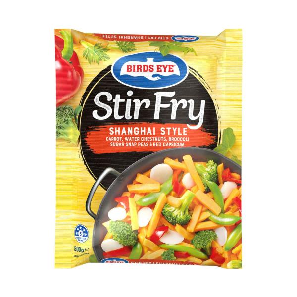 Stir Fry Shanghai Carrot Broccoli Water Chestnuts Capsicum Sugar Snap Peas Frozen Mixed Veg