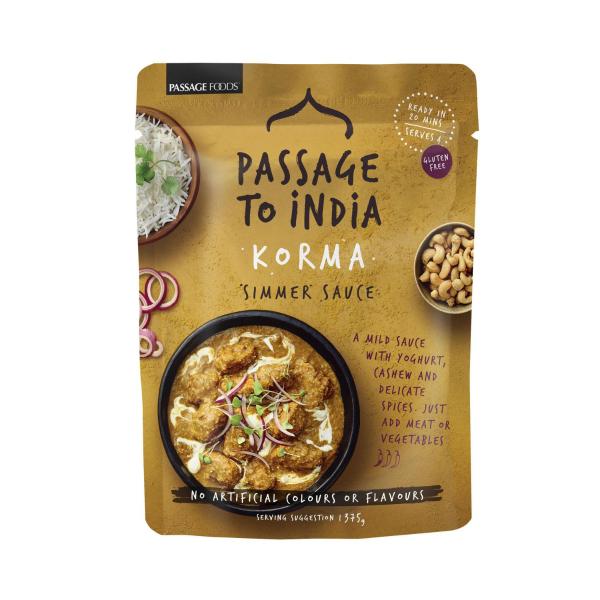 Passage To India Korma Curry Simmer Sauce Pouch