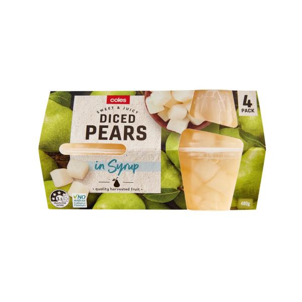 Diced Pears In Syrup 4 Pack