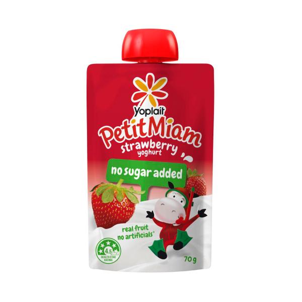Petit Miam Kids Yoghurt Pouch No Added Sugar Strawberry