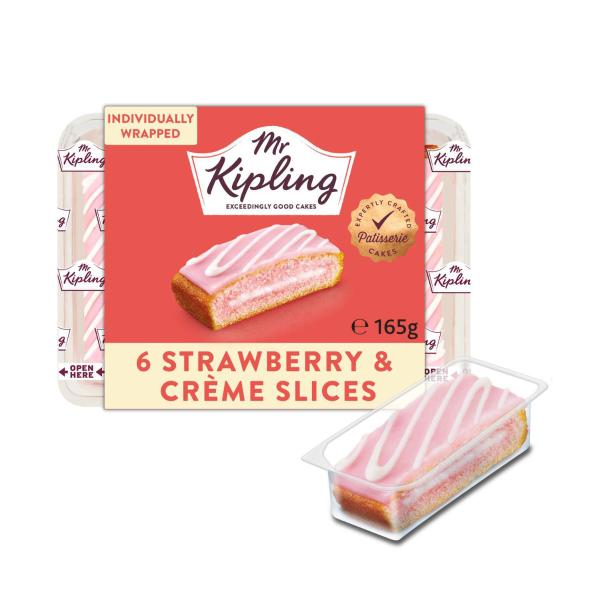 Strawberry & Creme Slices