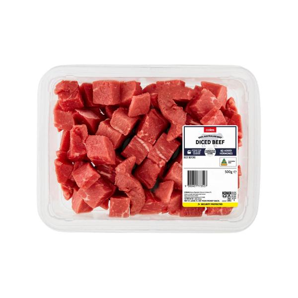 Australian No Added Hormones Diced Beef