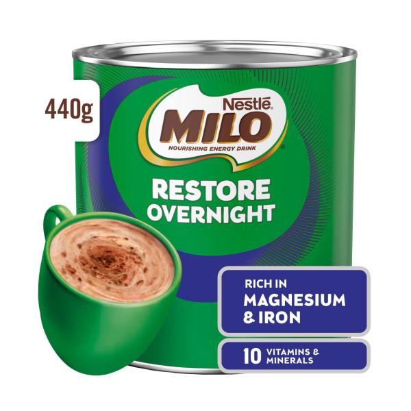 Restore Overnight Chocolate Malt Powder Hot Drink