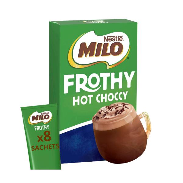 Frothy Instant Hot Chocolate Sachets 8 Pack