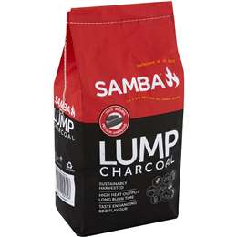 Samba Lump Charcoal Bbq Fuel 3kg