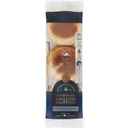 Woolworths Sourdough English Muffins 6 pack