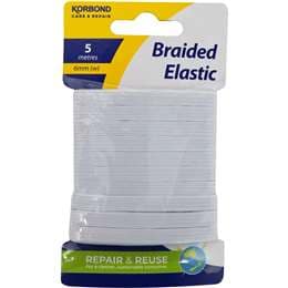 Korbond Elastic Braided 6Mm X5M each
