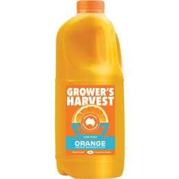 Grower's Harvest Freshly Squeezed Orange Juice Low Pulp 2L