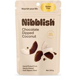 Nibblish Chocolate Dipped Coconut 100g