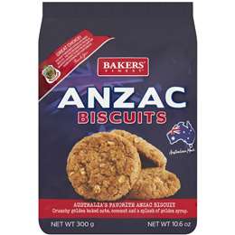 Bakers Finest RSL Anzac Biscuits 300g
