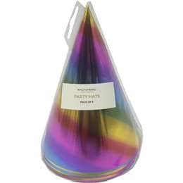 Whiz Pop Bang Party Hats Foil 6 pack