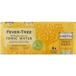 Fever-Tree Indian Tonic Water Cans 150mL x 8 pack