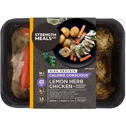 Strength Meals Co Lemon Herb Chicken Chilled Meal 350g