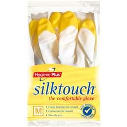 Hygiene Plus Silktouch Gloves Medium Pair each