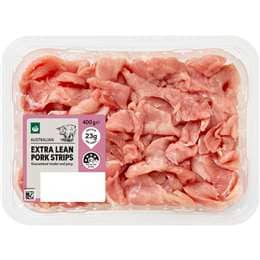 Woolworths Pork Stir Fry 400g