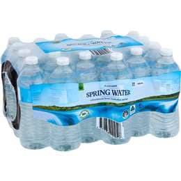 Woolworths Spring Water Bottles 600mL x 24 pack