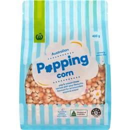 Woolworths Popping Corn Kernels 400g