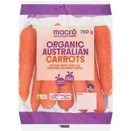 Macro Organic Carrots 750g